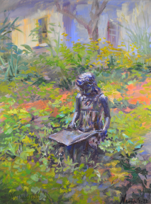 The reading girl